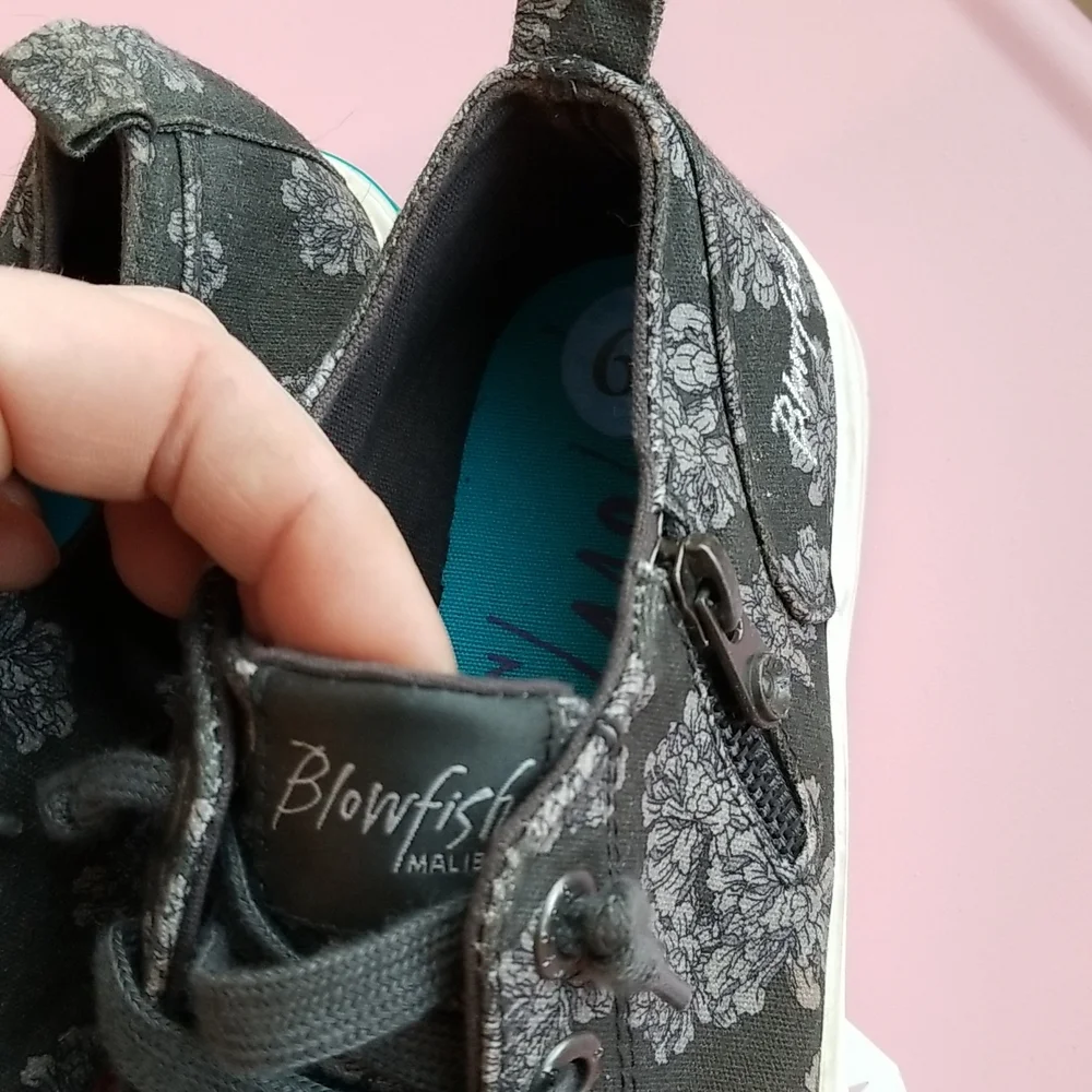 BLOWFISH Mod Floral Slip On Sneaker 6.5 Grey - Picture 3 of 9